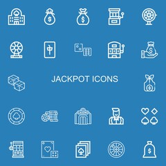 Editable 22 jackpot icons for web and mobile
