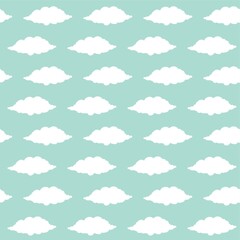 A seamless cloud background illustration.