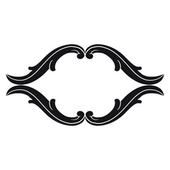 Classical baroque vector of vintage element for design. Decorative design element filigree calligraphy vector. You can use for wedding decoration of greeting card and laser cutting.