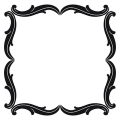 Classical baroque vector of vintage element for design. Decorative design element filigree calligraphy vector. You can use for wedding decoration of greeting card and laser cutting.