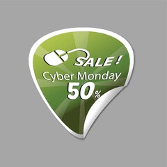 cyber monday sale sticker