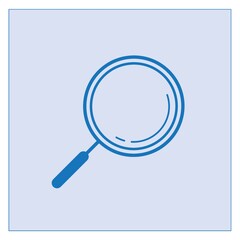 A search icon illustration.