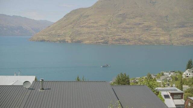 tss earnslaw steamship driving though residence house view.mov