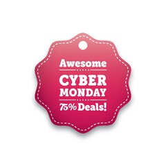 cyber monday sale tag