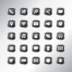 mobile app icon set