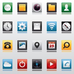 mobile app icon set