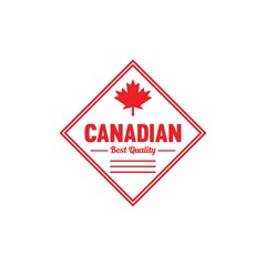 Obraz premium Canadian best quality label