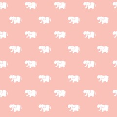 A seamless elephant background illustration.