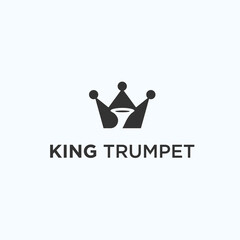 king trumpet logo. trumpet icon