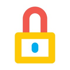 A lock icon illustration.