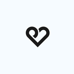 P logo love. love icon