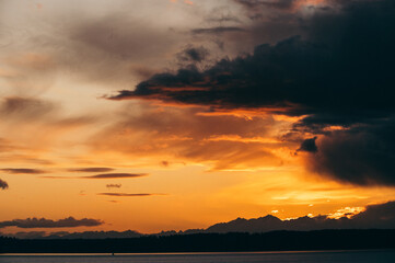 Beautiful yet Gloomy Sunset