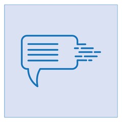 A chat icon illustration.