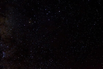 Obraz na płótnie Canvas Stars and galaxy outer space sky night universe black starry background of shiny starfield 