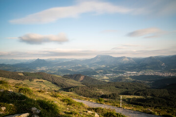 Fototapeta na wymiar landscape in basque mountains