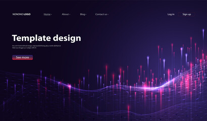 Abstract technology data visualization background. network futuristic wireframe. artificial intelligence. cyber security. visual information complexity. Intricate data threads plot.