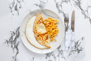 Homemade Fresh Omelet for Breakfast