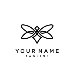 firefly logo vector icon template and Bee Logo design