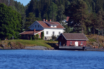Halden Canal. Norway