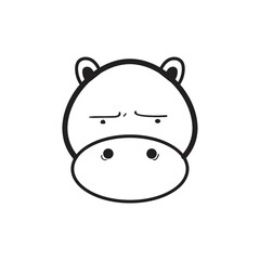 A hippopotamus illustration.