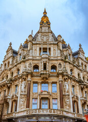 Fototapeta na wymiar Gothic building in Antwerp Belgium
