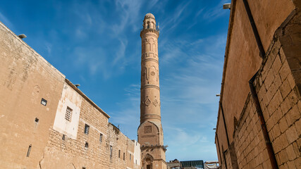 Ulu Cami, also known as Great mosque of Mardin with single minaret, Mardin, Turkey