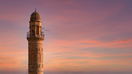 Ulu Cami, also known as Great mosque of Mardin with single minaret, Mardin, Turkey