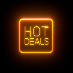 summer neon sign background, light effect