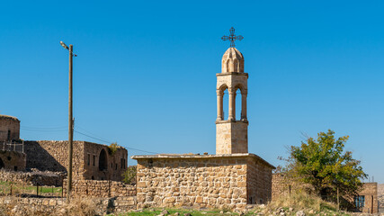 Abandoned Syriac village of Killit Dereici, near Savur town, in the southeastern Turkey