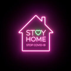 summer neon sign background, light effect