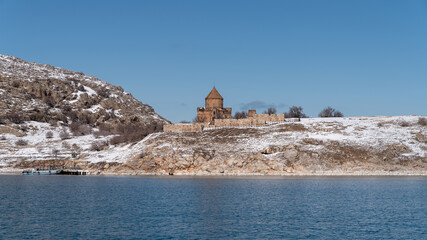 Akdamar island and surp church Akdamar church, Van, Turkey