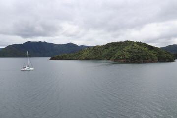 Fjord du détroit de Cook, Nouvelle Zélande	