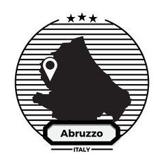 abruzzo map label