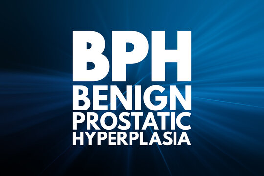 BPH - Benign Prostatic Hyperplasia acronym, medical concept background