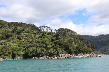 Littoral du parc Abel Tasman, Nouvelle Zélande