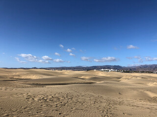 Fototapeta na wymiar The sand dunes of Maspalomas