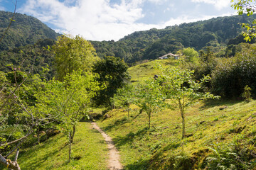 Fototapeta na wymiar Dali Village in Taroko National Park, Xiulin, Hualien, Taiwan.