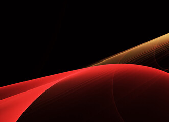 Abstract color dynamic background with lighting effect. Fractal wavy. Fractal art