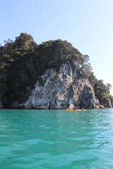 Canoë, baie du parc Abel Tasman, Nouvelle Zélande	