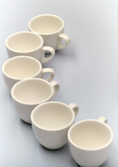 six coffee cups