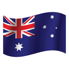 Australia flag. Simple vector. National flag of Australia  