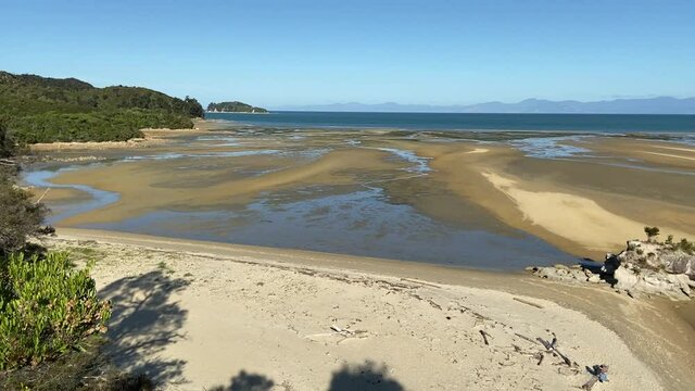 Plage et baie du parc Abel Tasman, Nouvelle Z&eacute;lande	