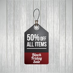 Black friday sale tag