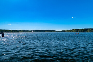 Beautiful view on Ukiel lake.