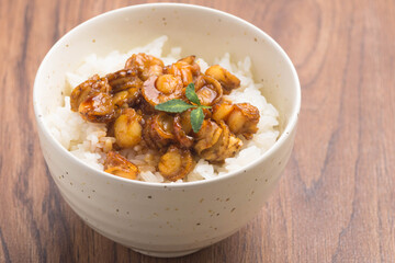 ホタテの照り焼き丼