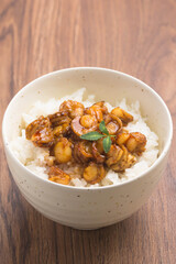 ホタテの照り焼き丼