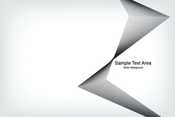 Abstract Line, On White Background With Sample Text Area