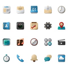 mobile icon set