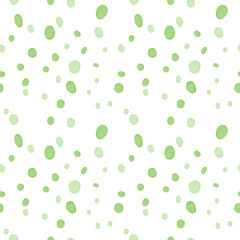 green watercolor stains raster seamless pattern