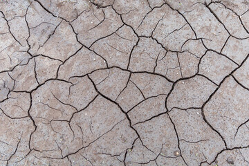 Dry cracked ground